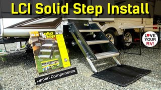 Installing the Solid Step RV Entrance Stairs by Lippert Components