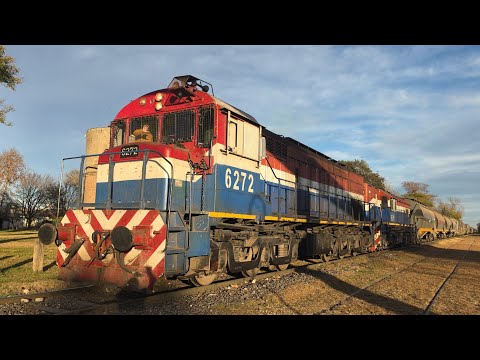 [4K] Tren cargado de NCA con destino a Rosario pasando por Marcos Juárez!!!!!!