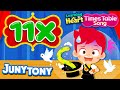 11 Times Table Song | Multiply By 11 | School Songs | Multiplication Songs for Kids | JunyTony