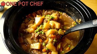 My Favourite Slow Cooker Beef Stew | One Pot Chef