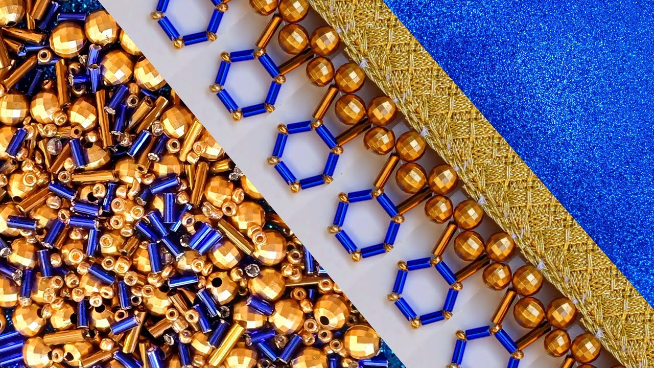 Honeycomb style embroidery tutorial#DIY💙⚘️💙