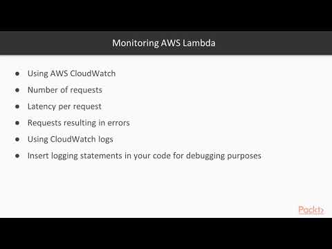 Hands on Serverless Architecture with AWS Lambda Monitoring AWS Lambda | packtpub com