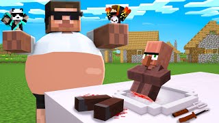 Eating Famous Youtubers and Doorbin in Minecraft..