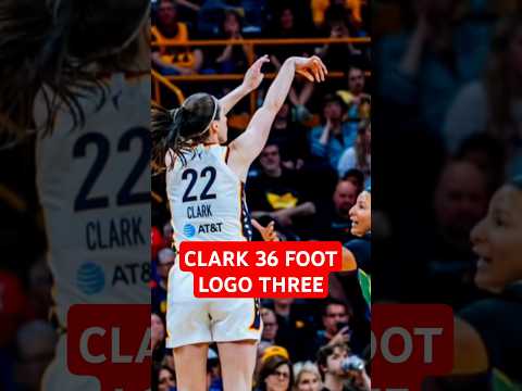CAITLIN CLARK DROPS 36-FOOT LOGO 3 IN SOLD OUT IOWA RETURN #caitlinclark #feverbasketball #wnba
