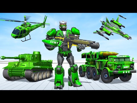 Army Tank Robot Transform Game