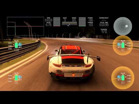 Project Cars - Multiplayer: Nurburgring Track: Ruf RGT-8 GT3 7th Place (Night Gameplay) Pit Stops