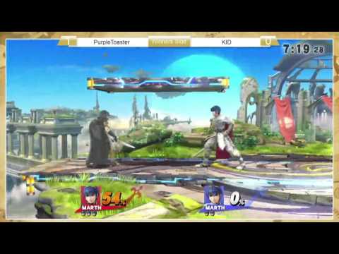 Sm4sh: StP4 - Sp00n/PurpleToaster (Marth) Vs KID (Marth)