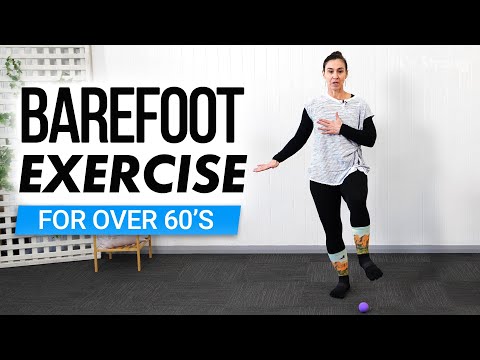 Barefoot Exercise Class For Over 60's - Improve balance and foot strength at home | 60+ Strong