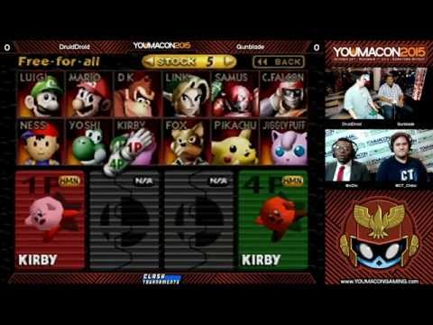 Youmacon 2015 Smash 64 - DruidDroid vs Gunblade