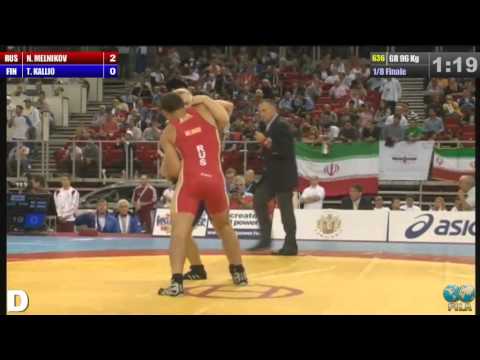 ЧМ-2013. Никита Мельников - Тимо Каллио (Финляндия) 1/8