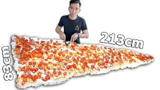 Ăn Miếng Pizza Lớn Nhất Thế Giới | Eating The World’s Largest Slice Of Pizza  | PHD Troll