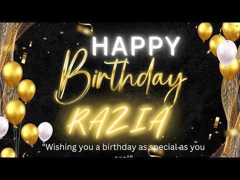 Happy Birthday Razia 🥳🎉| Happy Birthday To You Razia 🎁 | Birthday Song |Whatsapp status | Remix song