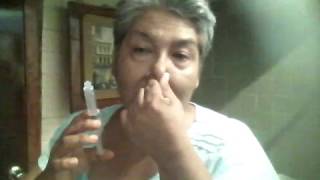 LAVADO DE FOSAS NASALES CON AGUA DE MAR.