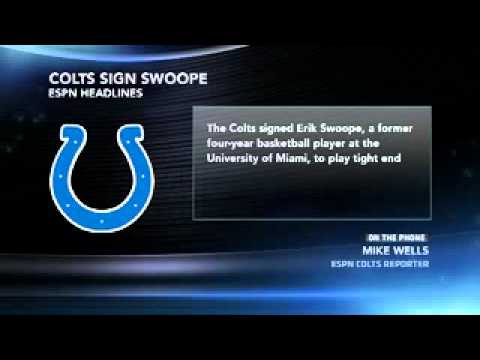 Colts Sign Erik Swoope