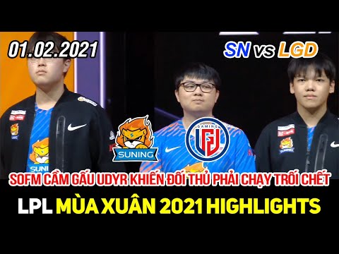 [LPL 2021] SN vs LGD Game 1 Highlights | SofM hóa gấu Udyr rượt khiến đối thủ phải chạy trối chết