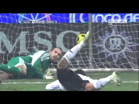 HD AC Milan vs Cesena 2-0 All Goals & Highlights 2011 AC Milan 2-0 Cesena