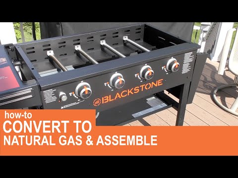 How-to convert a Blackstone Griddle to Natural Gas in 15 minutes & assemble the griddle
