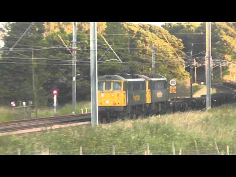 86639/86613 4s54 Crewe - Coatbridge empty liner, Sun.29th June 2014