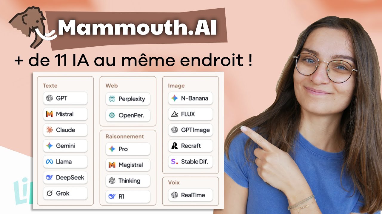 Plus de 10 modèles d’IA pour 10 €/mois (TUTO Mammouth AI)
