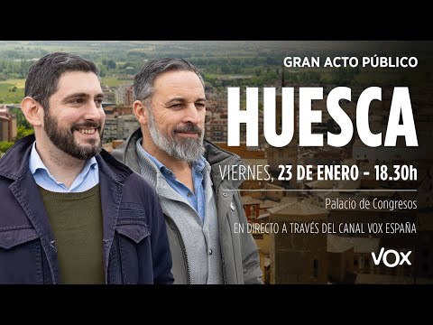 Gran Acto en Huesca con Santiago Abascal