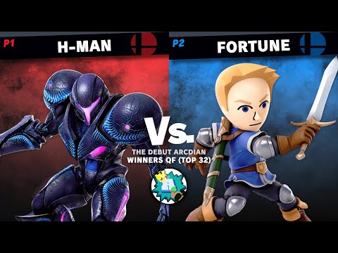 The Debut Arcadian - Top 32 - H-man (Dark Samus) VS Fortune (Mii Swordfighter) - Winners QF