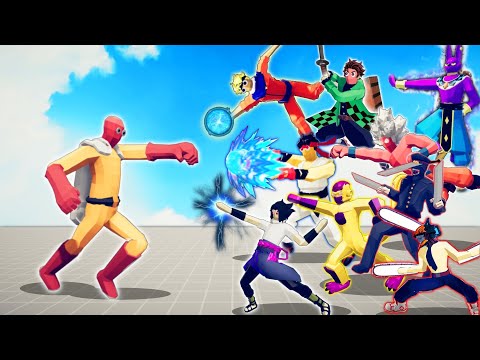 SAITAMA ( OPM ) VS EVERY ANIME UNIT ( NEW ) | TABS - Totally Accurate Battle Simulator
