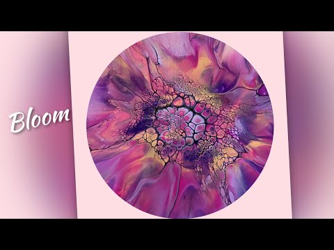 (921) Bloom Technique, Amazing Colours, Split Pillow colours, Acrylic Paint Pouring, Shelee Art