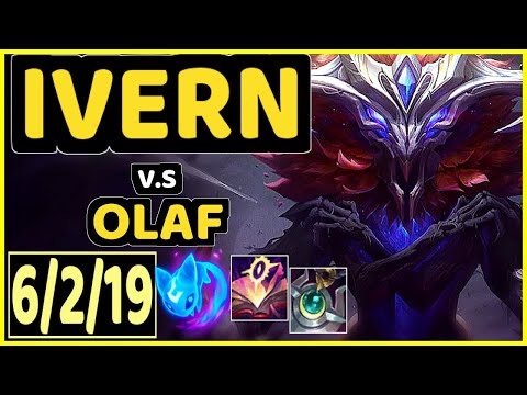 IVERN vs OLAF - 6/2/19 KDA JUNGLE GAMEPLAY - KR Ranked GRANDMASTER