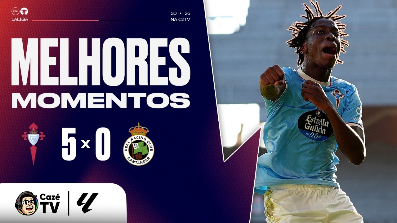 MELHORES MOMENTOS: CELTA 5 X 0 RACING | 7ª RODADA | LALIGA