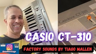 Video thumbnail for CASIO CT-310 (FACTORY SOUNDS) ANO : 1984  by TIAGO MALLEN #music #tecladista #casiotone #casio by Tiago Mallen