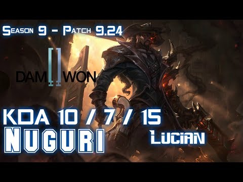 DWG Nuguri LUCIAN vs FIORA Top - Patch 9.24 KR Ranked