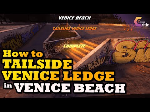 How to Tailslide Venice Ledge in Venice Beach - THPS 1+2