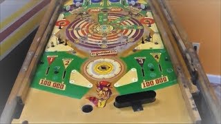 Painting the Playfield on this 1956 Gottlieb Wood Rail Pinball Machine