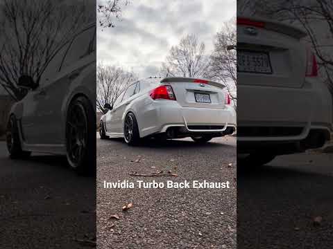 Subaru WRX Invidia catted downpipe & Invidia N1 dual exhaust! #shorts #car #subaru #short