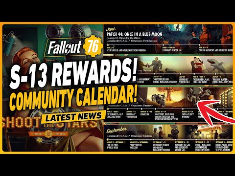 NEW Fallout 76 Community Calendar + Season 13 Rewards!