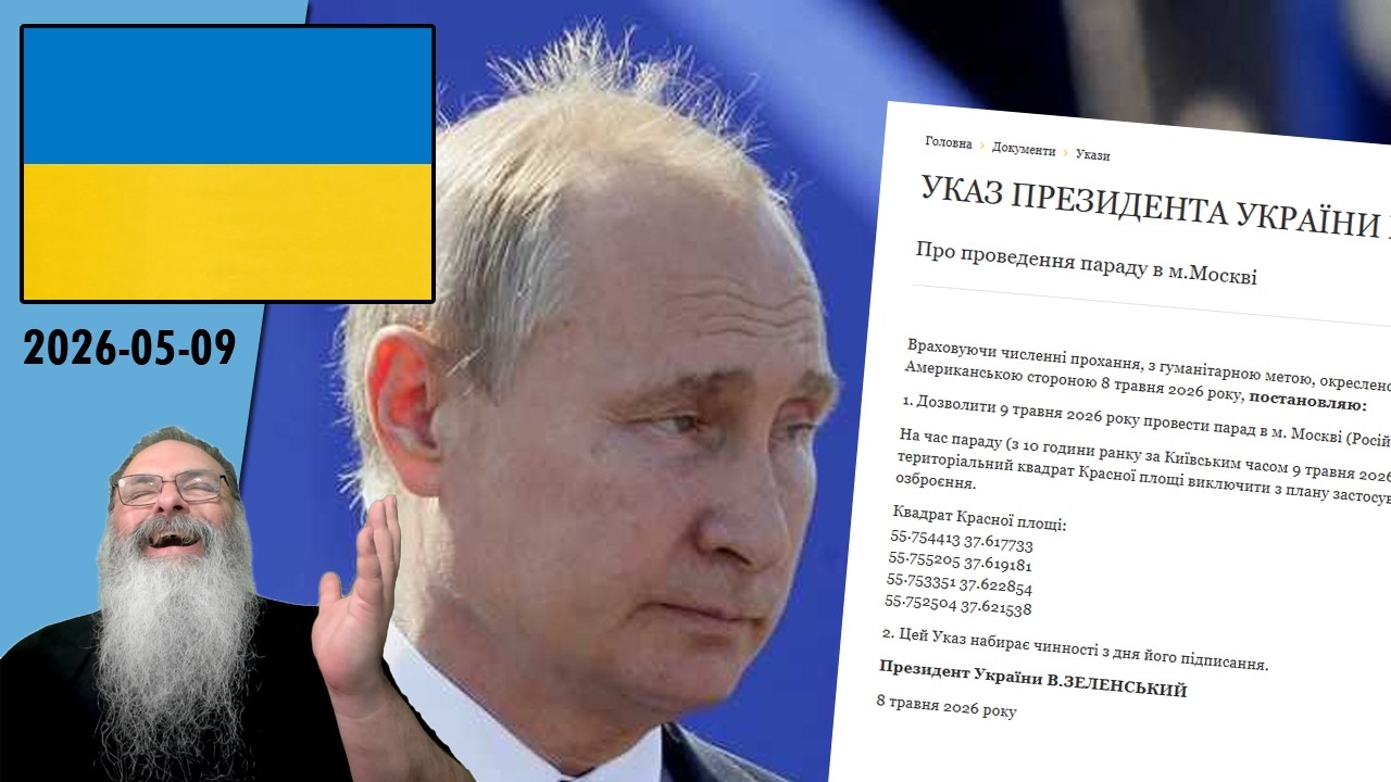 #Ucrânia 2026-05-09: ZELENSKY piedosamente AUTORIZA desfile de 9 de MAIO na RÚSSIA
