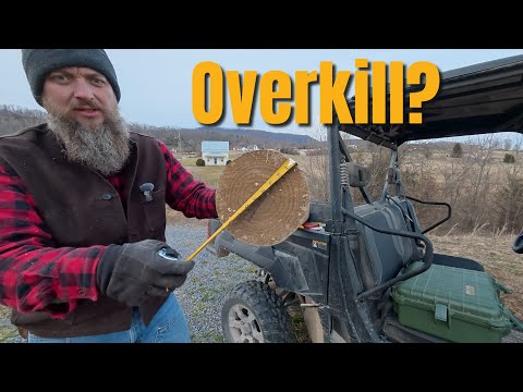Setting Fence Post BIG Enough For The Sawmill
