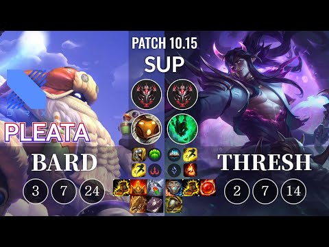 DRX Pleata Bard vs Thresh Sup - KR Patch 10.15