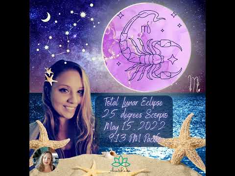 Total Lunar Eclipse Full Moon in Scorpio May 15/16 2022