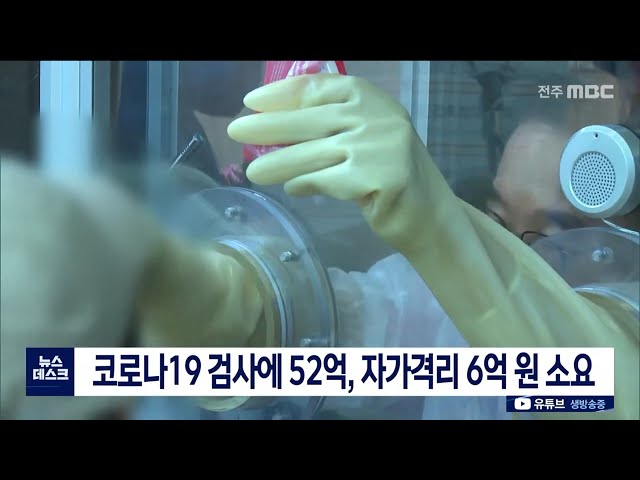 코로나19 검사에 52억, 자가격리 6억 원 소요