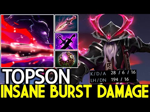 TOPSON [Void Spirit] Insane Burst Damage One Combo Kill Dota 2