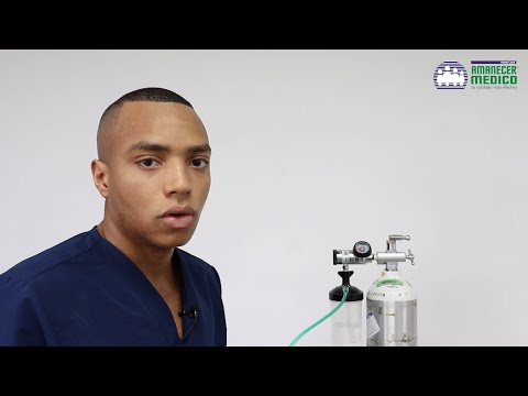Cómo usar el cilindro de oxígeno portátil / regulador de yugo
