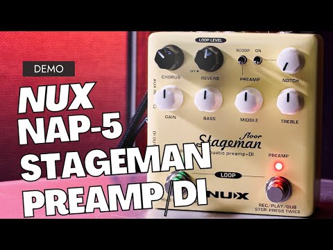NuX NAP-5 Stageman Floor Acoustic Preamp Pedal with FX and Phrase Looper image 6