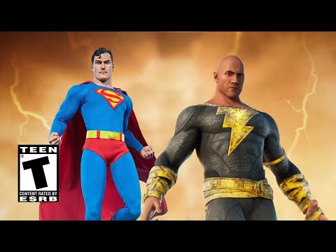 Fortnite New Black Adam and Superman Skin Official Teaser Trailer