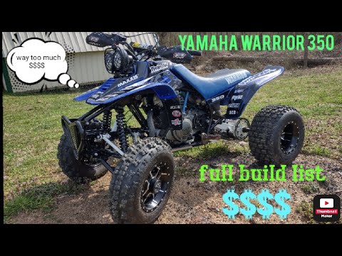2000 Yamaha warrior 350 (full build / parts breakdown)