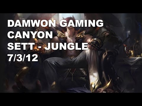 DAMWON Gaming Canyon Jungle Sett vs Kindred - KR Challenger Patch 10.8