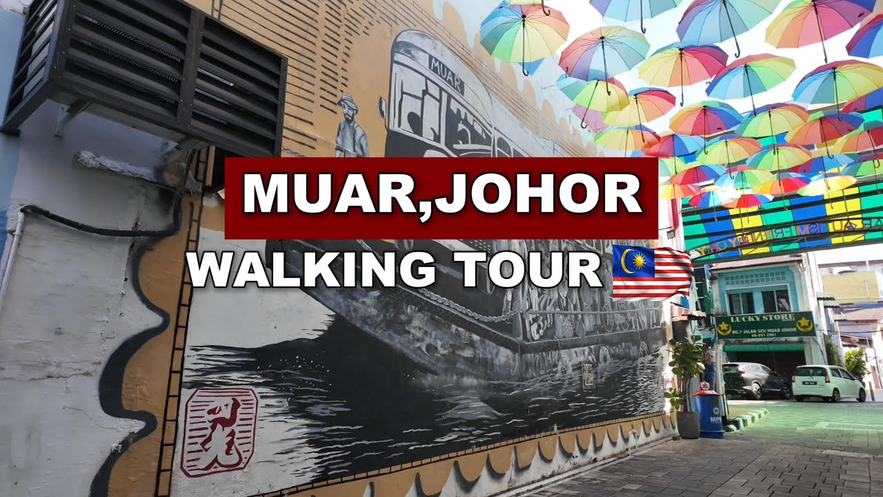 MALAYSIA MUAR Johor Healing Town Walk Tour 2025 | HDR