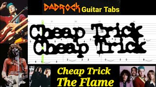 The Flame - Cheap Trick - Guitar + Bass TABS Lesson