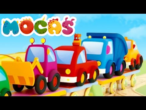 Sing with Mocas! The Down By The Station song for kids | Nursery Rhymes & Kids Songs.