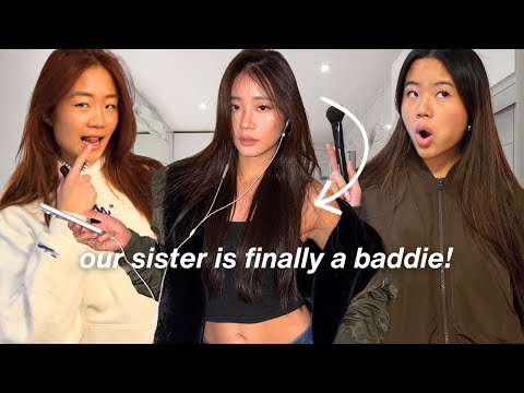 MY SISTERS DID 2016 MAKEUP TRENDS ON ME...*OMG!!!*